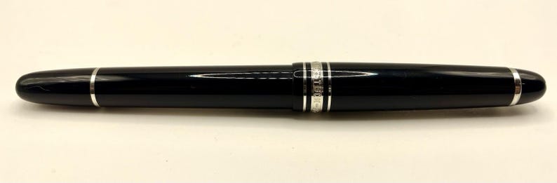 MONTBLANC Meisterstuck 145 P Chopin Platinum Füllfederhalter- 14k B Nib-144 146 149 Bild 5