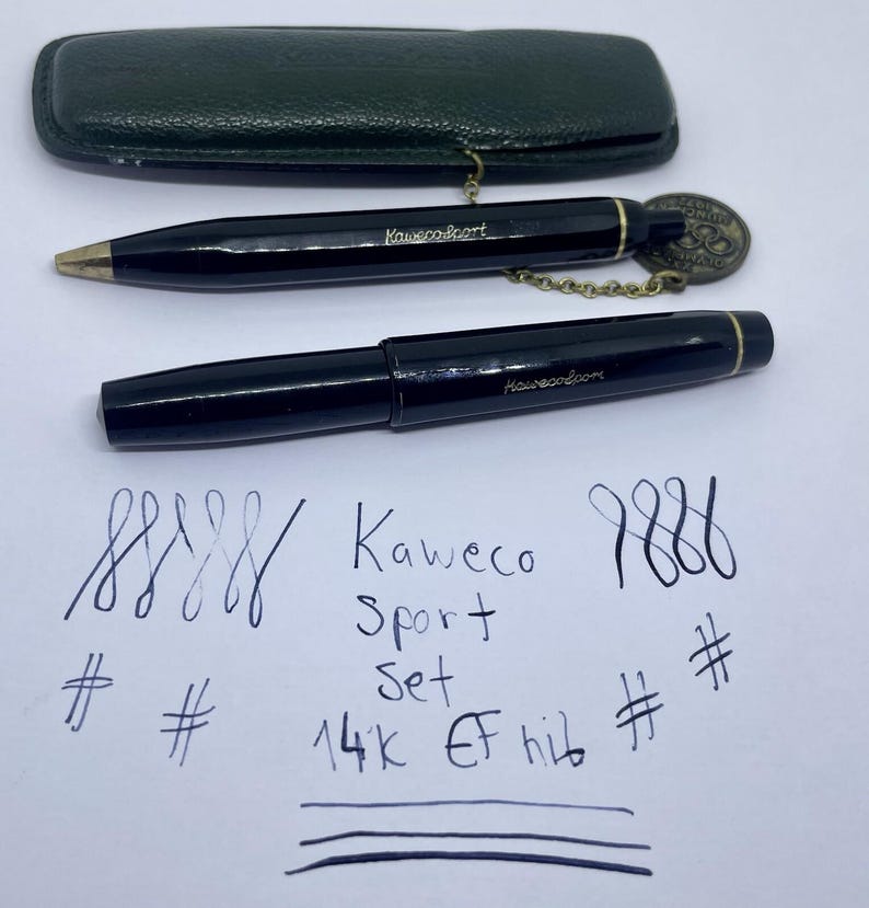 Juego de pluma estilográfica y bolígrafo KAWECO Kawecosport - 14k EF - Juegos Olímpicos - V16 619 imagen 2