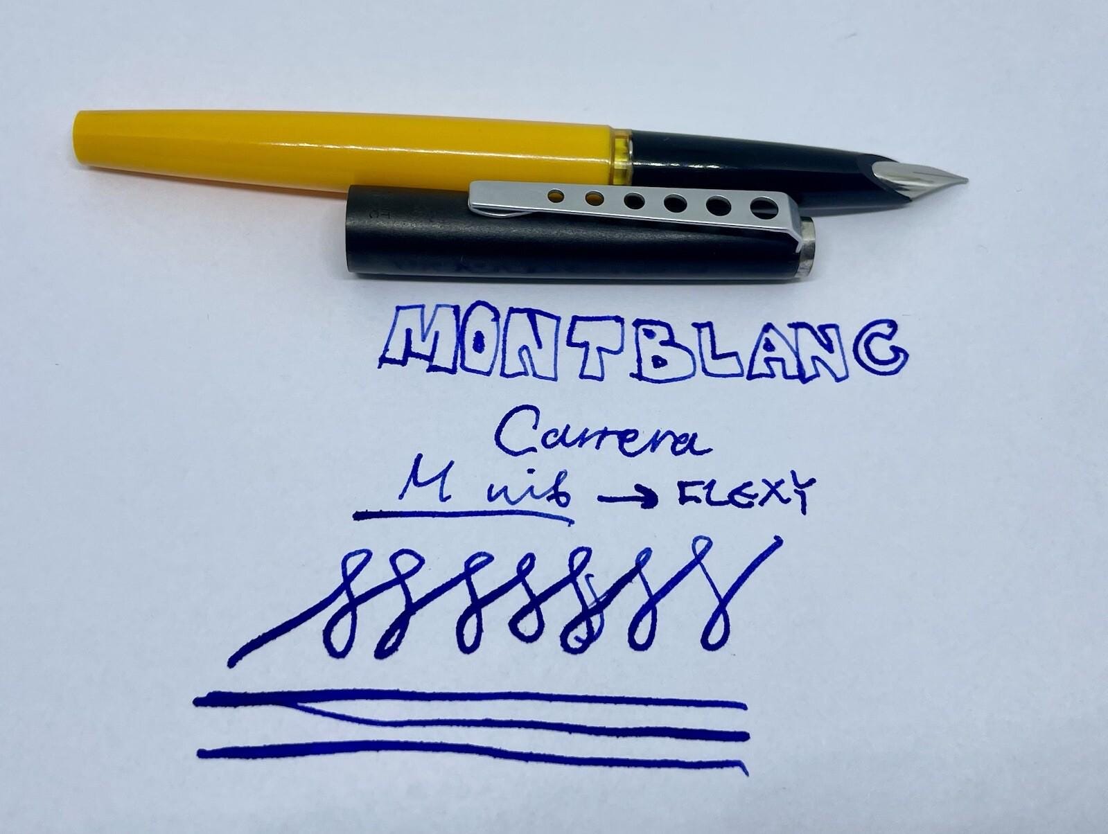 ヴィンテージ 新品 モンブラン カレラ 万年筆 - M - 中字ペン先