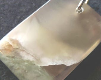 RARE AAA Grade Vesuvianite from Oso, WA, Rectangle Toki Pendant