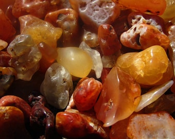 Tumble Polished Carnelian from Mt. St. Helen's Washington