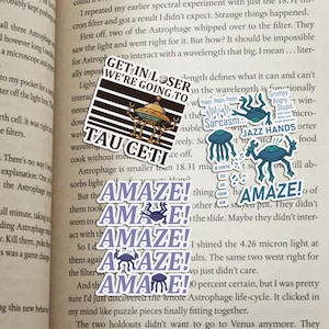 Rocky Amaze, Project Hail Mary, astrophage, Sticker Pack!