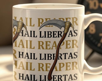 Taza de regalo para amantes de los libros: Red Rising, Hail Reaper, Howler, Sevro, Libertas, Omnis Vir Lupus