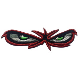Angry Red Eyes Bikers Iron On Patch Embroidered Sew ON Applique Clothing Bag Jacket Jeans
