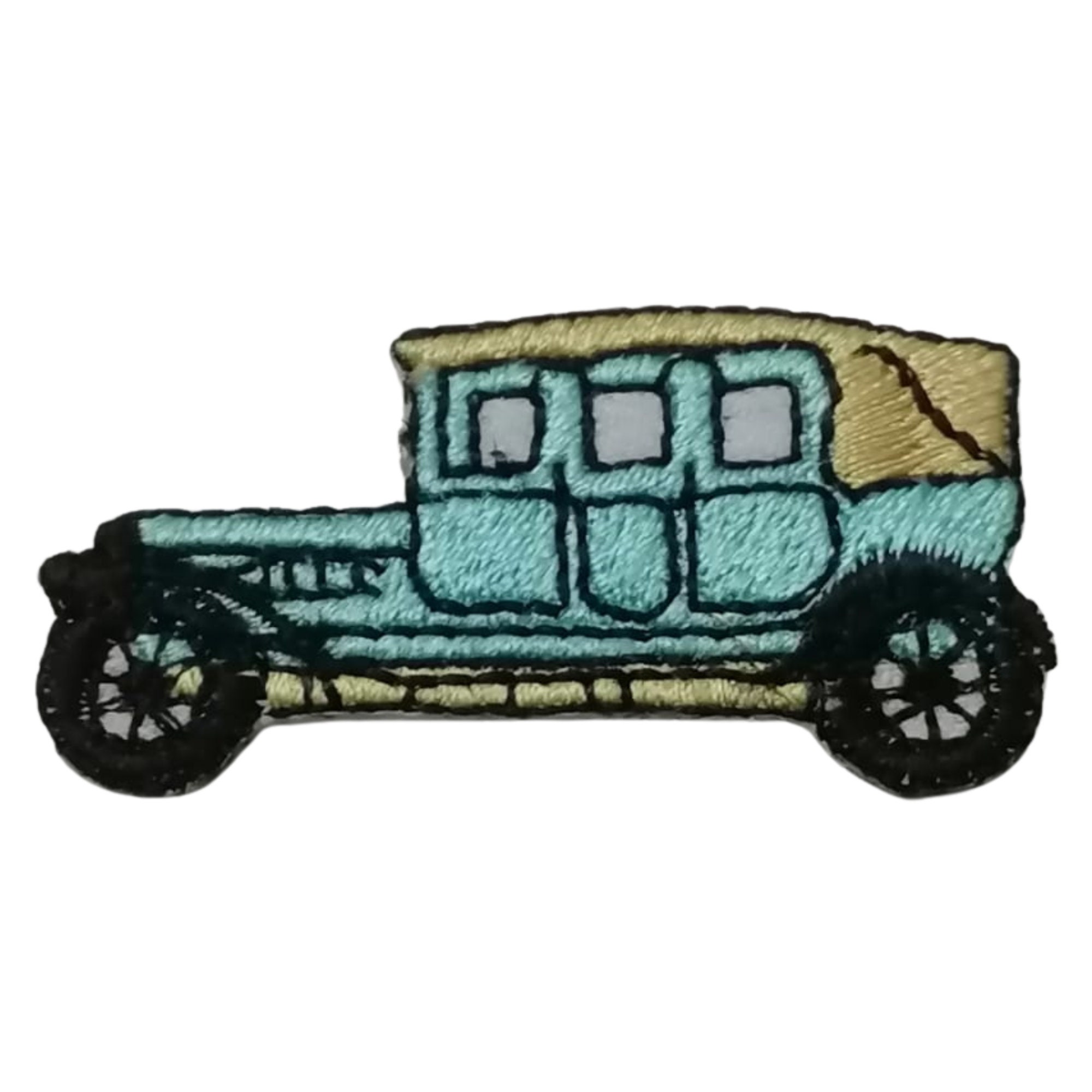 Classic Car Retro Vehicle Art Clothing Badge Iron on Sew on Embroidered