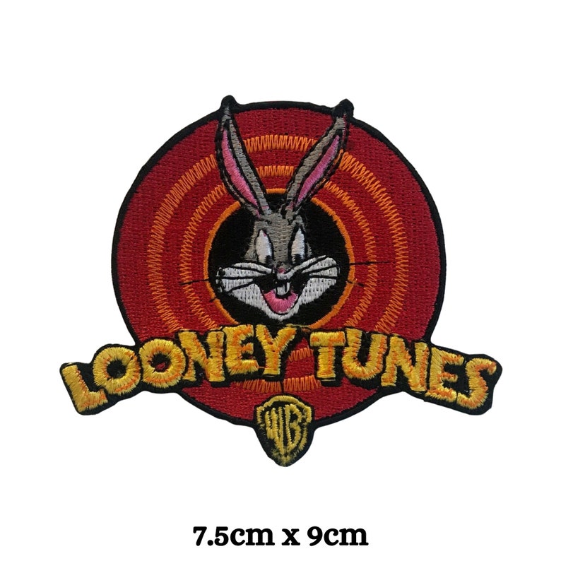 Looney Tunes Cartoons Logo Iron on Sew on Embroidered Patch Applique Etsy