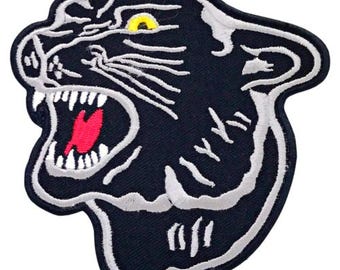 Black Panther Embroidered Iron On Patch Sew On Applique for Jackets Bags Clothing