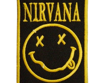 Patch brodé à repasser ou à coudre Nirvana Rock