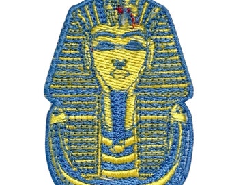 King Tut Tutankhamun Iron Sew on Embroidered Patch