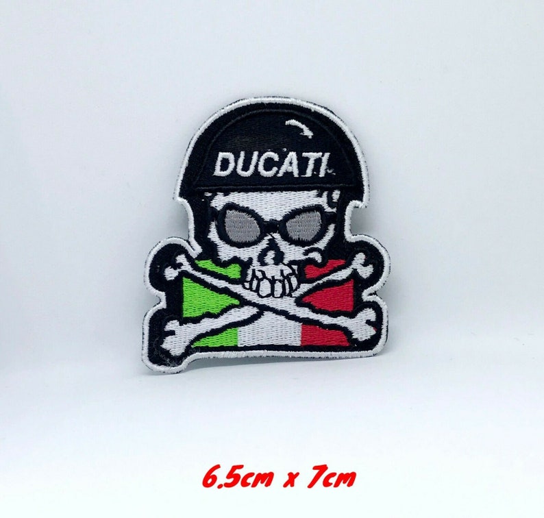 Italian Ducati It is very popular Motorcycles Skull Iron Sew on Emb 40% OFF Cheap Sale Handmade