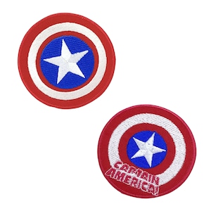 Captain America Shield Avengers Logo Set Iron/sew on Embroidered Patch applique