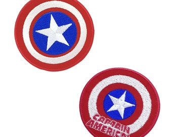 Captain America Shield Avengers Logo Set Iron/sew on Embroidered Patch applique