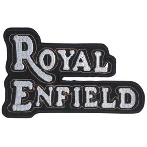 Royal Enfield gestickte Aufnäher Biker Natur Patch Abzeichen süße lustige Patches, Positivität, Retro, Appliqué Jeans Taschen Kleidung