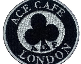 Ace Cafe London Iron On Patch Sew On Badge for Jackets Bags Clothing Jeans