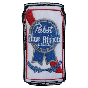Pabst Blue Ribbon Bierdose Aufnäher zum Aufbügeln