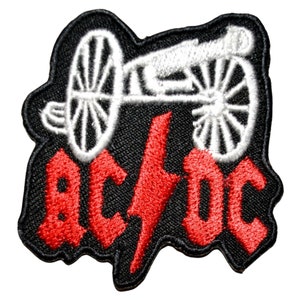 ACDC Rock Band Iron On or Sew On Embroidered Patch Applique