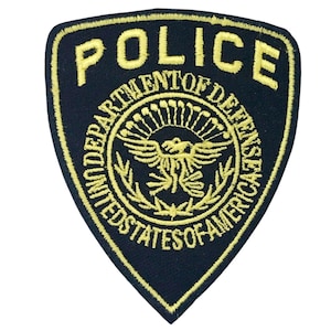 Polizei Patch Gesticktes Eisen Aufnäher Polizist Kostüm