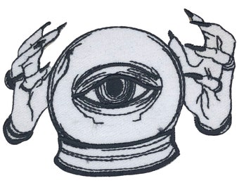 Magic Ball with Eye badge clothing jacket shirt Iron on Sew on Embroidered Patch