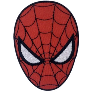Spiderman Superhero Face Marvel Iron-On Patch Handgemaakte geborduurde kleine stoffen