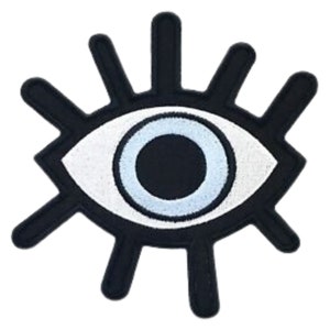 Evil Eye Iron On Patch Embroidered Sew on Applique Clothing Bag jacket Jeans