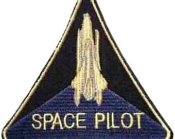 Space Pilot badge clothing jacket shirt Iron on Sew on Embroidered Patch applique