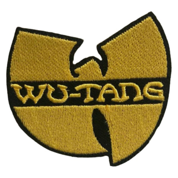 Wu Tang music yellow art badge Embroidered Iron on Sew on Patch