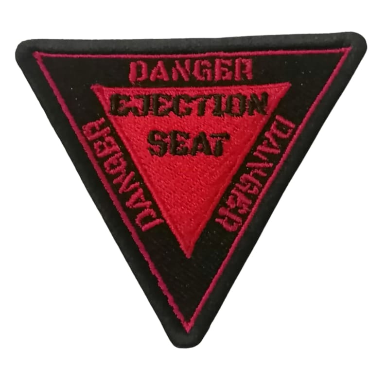 Danger Ejection Seat Art Clothing Badge Iron on Sew on Embroidered ...