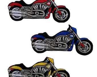 Motorcycle Cruiser Embroidered Iron On Patch Sew On Badge for Jacket