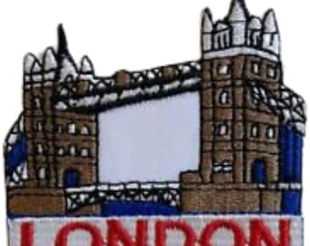 Famous Tower Bridge London Iron on Handmade Embroidered Patch Applique