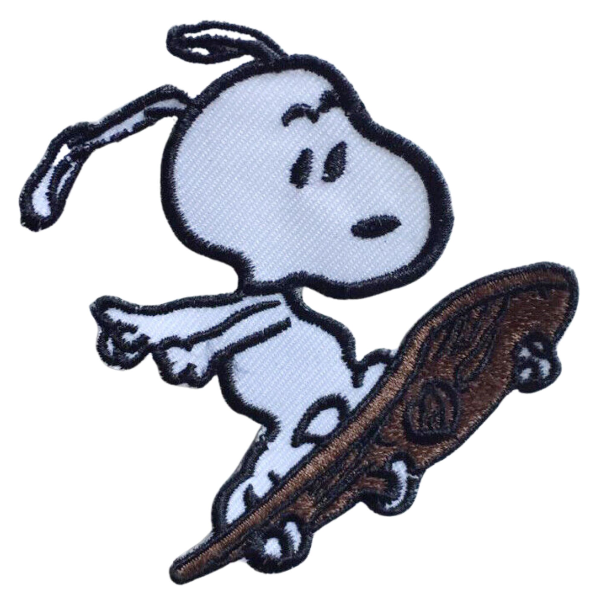 Snoopy Dog Cartoon Art Badge - Large Embroidered Iron-On Or Sew-On Patch