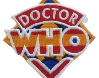 Doctor Who Series Logo Iron on Sew on Embroidered Patch Applique