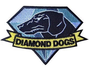 Diamond Dogs Embroidered Badge Embroidery Crafts Applique Iron Sew On Clothes Bags