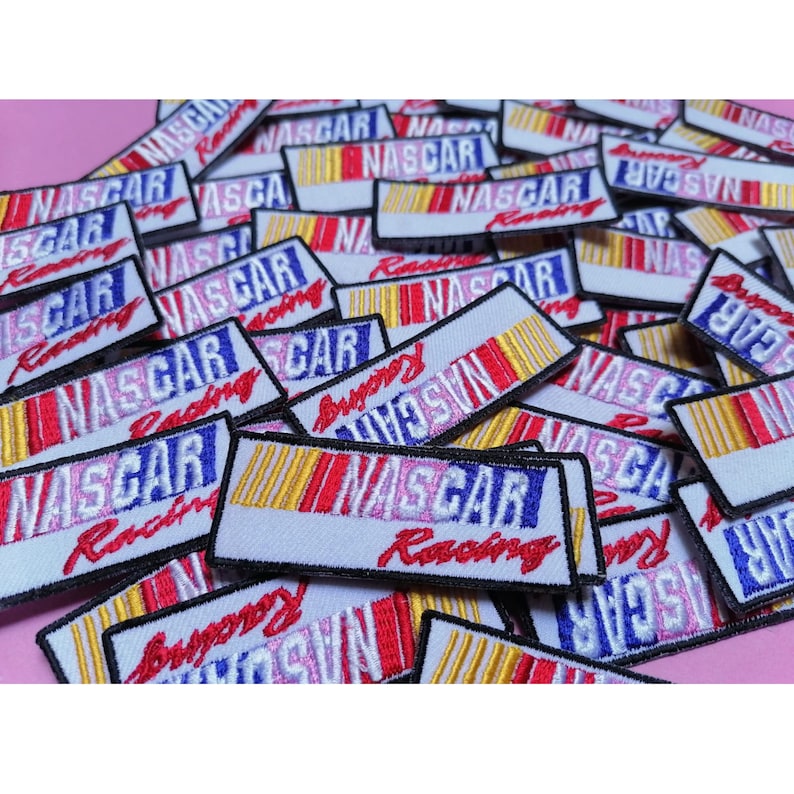 Nascar Racing Badge Amerikansk motorsport Stryk-på broderad lapp Applikation bild 2