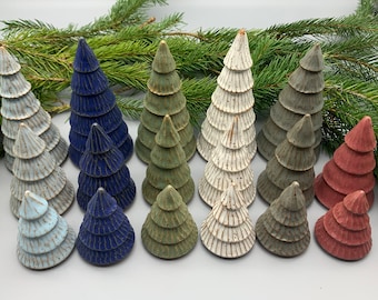 Carved Speckled Stoneware Christmas Tree  |   Ceramic Christmas Tree  |  Christmas Tree  |  Christmas Pottery  |  Christmas Decor
