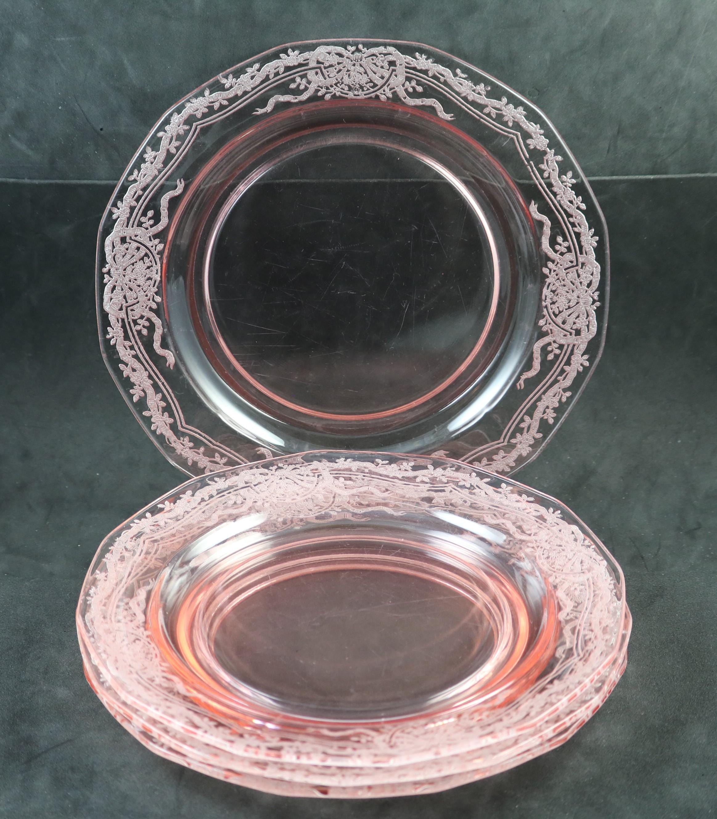 専用です フォストリア ジューン　ピンク　デザートプレート フォストリア ジューン ピンク デザートプレート