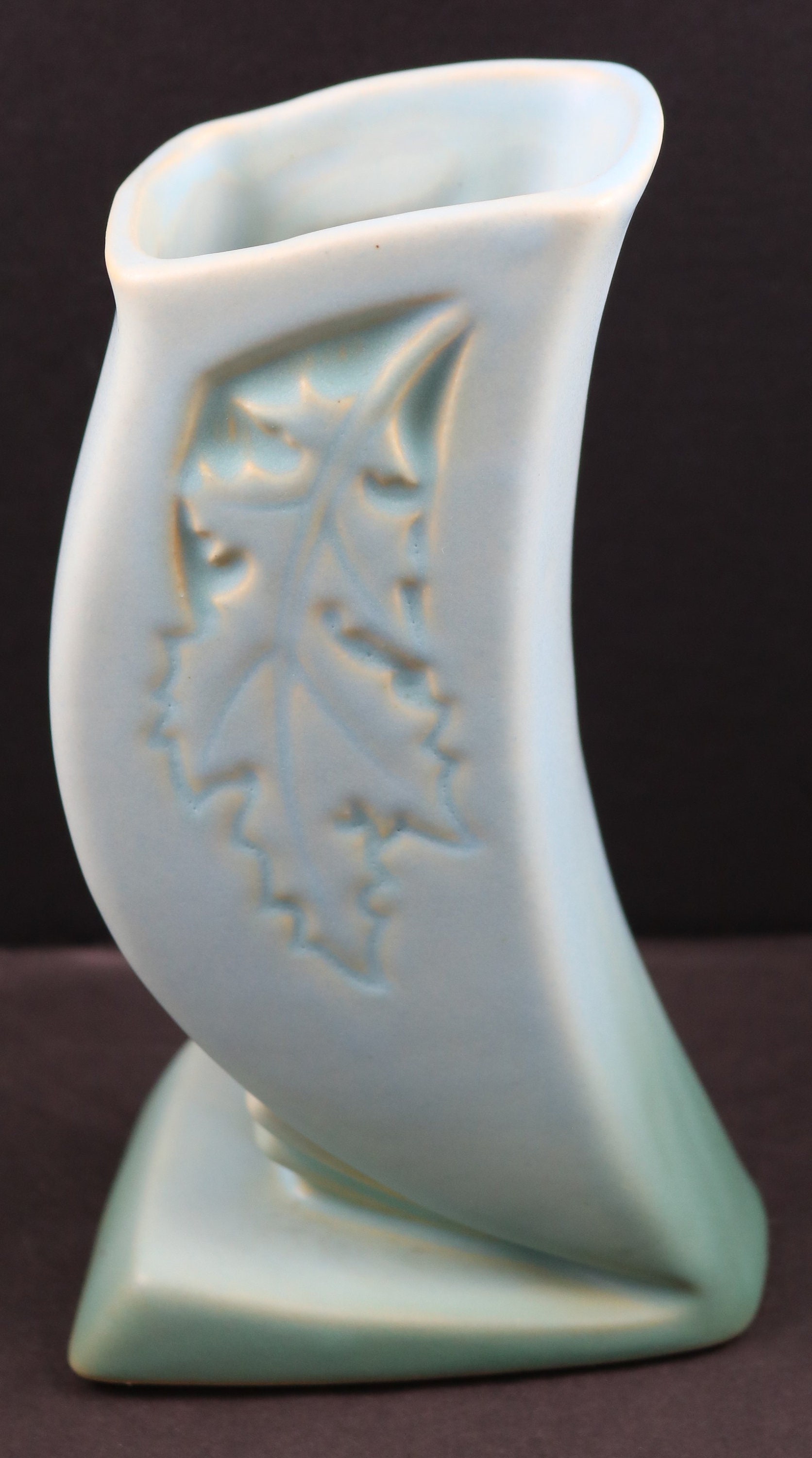 Roseville Pottery Silhouette Bluegreen Vase No. 7816 Etsy UK