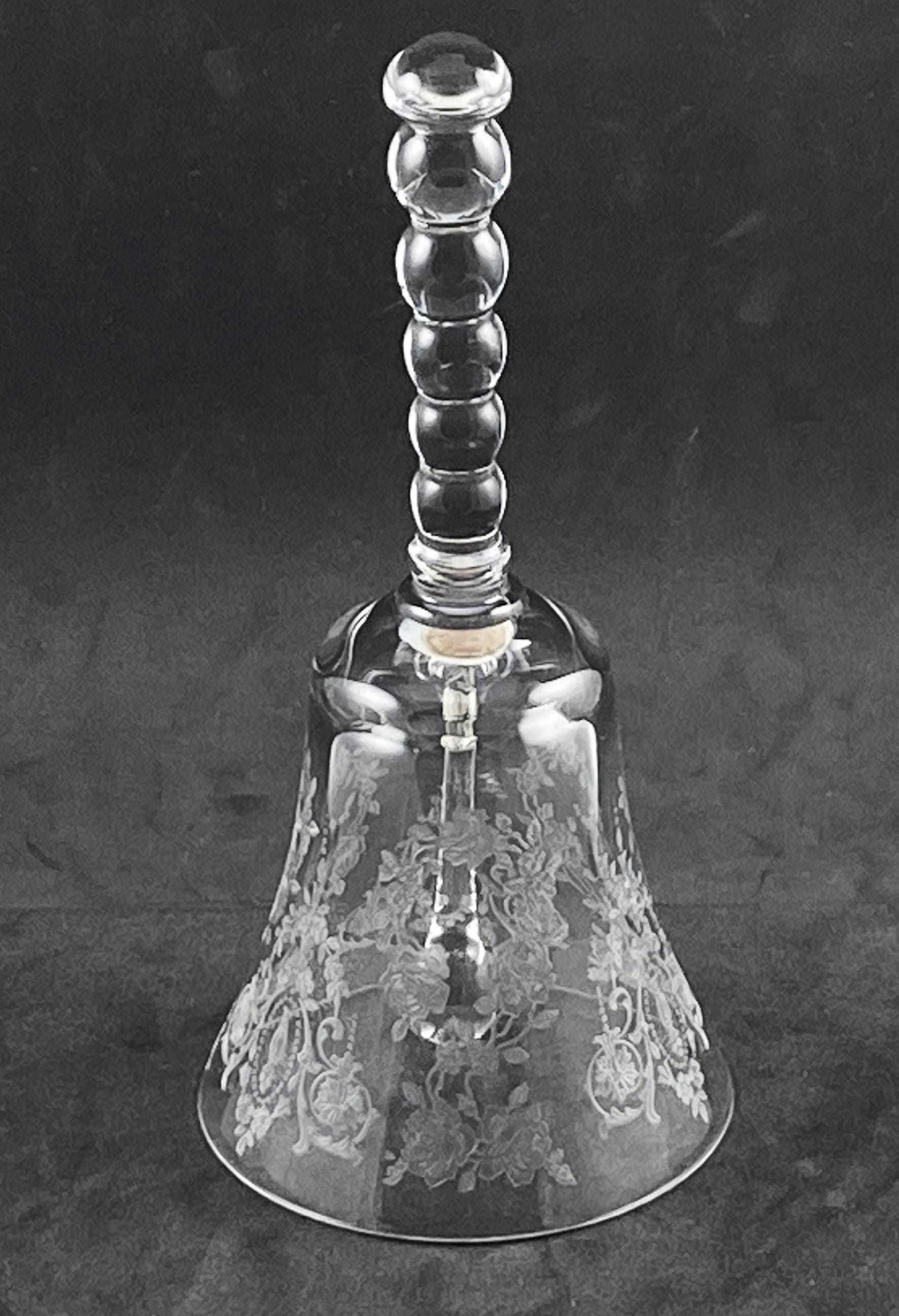 Etched Rose Bell - Etsy