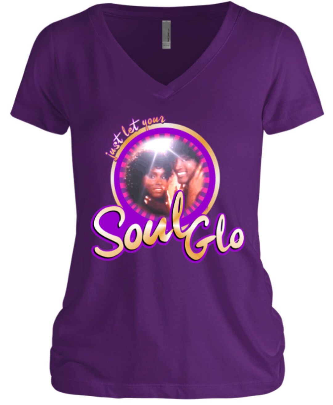 Slo Glo/ Women Tshirt, Bela Canvas, Graphic T Shirt, Let Your Soul