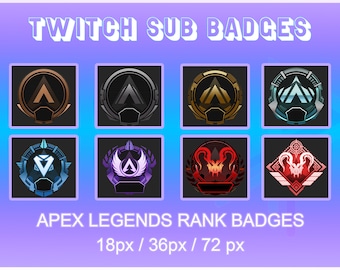 Apex Legends Rank Badges Twitch Sub Badges