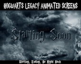 Superposiciones de pantalla ANIMADAS de Hogwarts Legacy para Twitch, Youtube, Facebook Stream