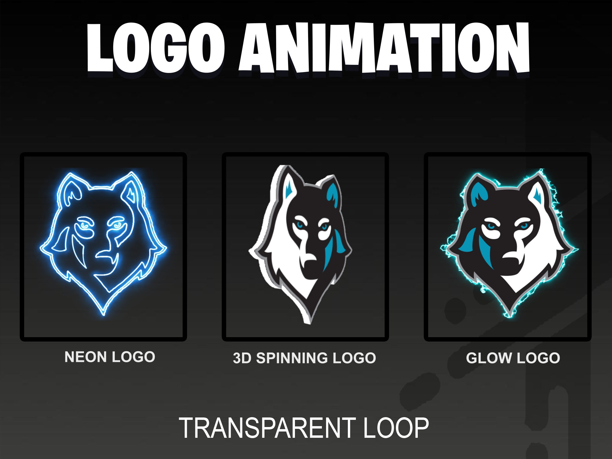 Custom Transparent Logo Animation for Twitch, Discord, Youtube Streaming OBS, Streamlabs