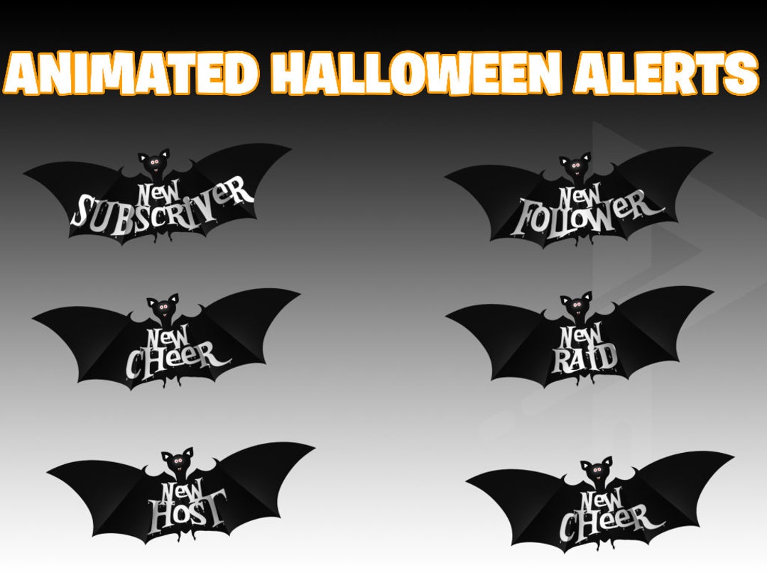 ANIMATED Bat Halloween Twitch Alerts for OBS Studio & Streamlabs ...