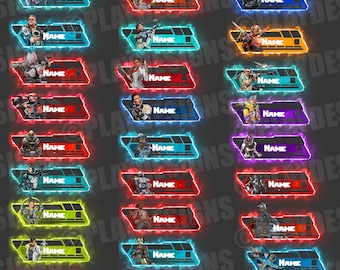 Superposiciones personalizadas de la barra de salud de Apex Legends para streaming, YouTube Twitch, OBS y StreamlabsOBS