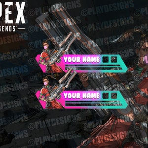 Custom Rampart Apex Legends Health Bar Overlay Animated for Twitch ...