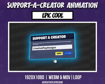 Unterstütze eine Creatur Epic Animation | Twitch, YouTube & Gaming Overlay