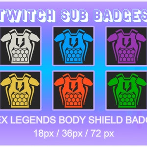 Odznaki Twitch Sub na tarczę ciała Apex Legends