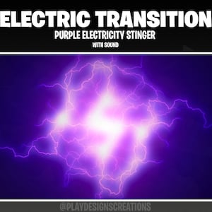 Purple Electricity Transition | Stream Transition | Stream Stinger| Video Transitions