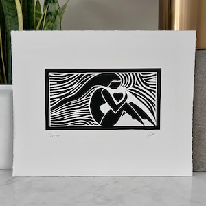 永遠 - 8 x 10 インチ プリント、ウォール アート、オリジナル アート、悲しみ、勇気、強さ