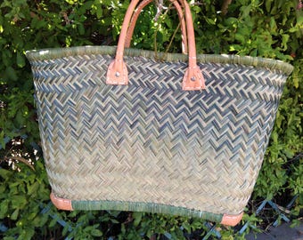 Beach basket, straw basket, ideal basket for the beach, shopping, picnic