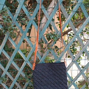 Sac raphia fait-main, sac bandoulière fait en crochet